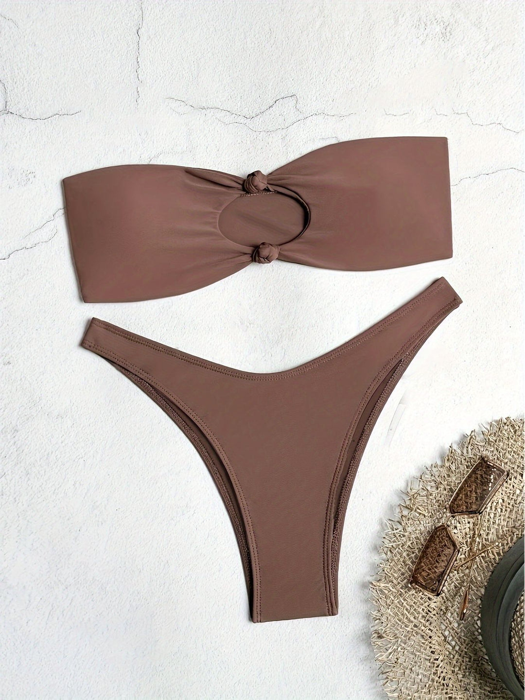 Damen Bandeau-Bikini mit innovativem Knotendesign Echo Archiv