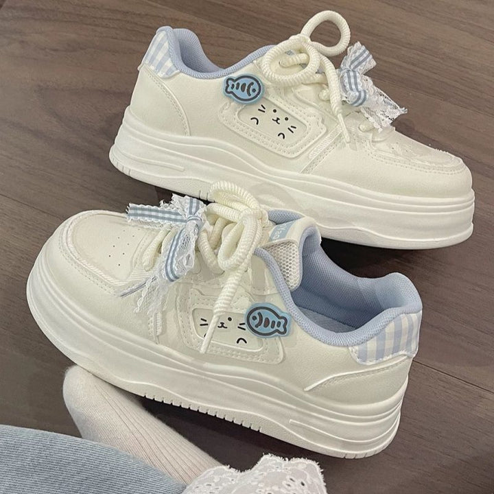 Damen Platform Sneakers mit verspielten Tiermotiven und bequemer Sohle Echo Archiv