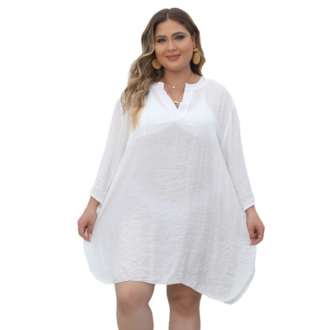 Damen lässiges Strandkleid mit seitlichem Schlitz Echo Archiv