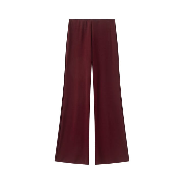 Damen Weite Satinhose mit hoher Taille und fließender Wide‑Leg‑Silhouette Echo Archiv