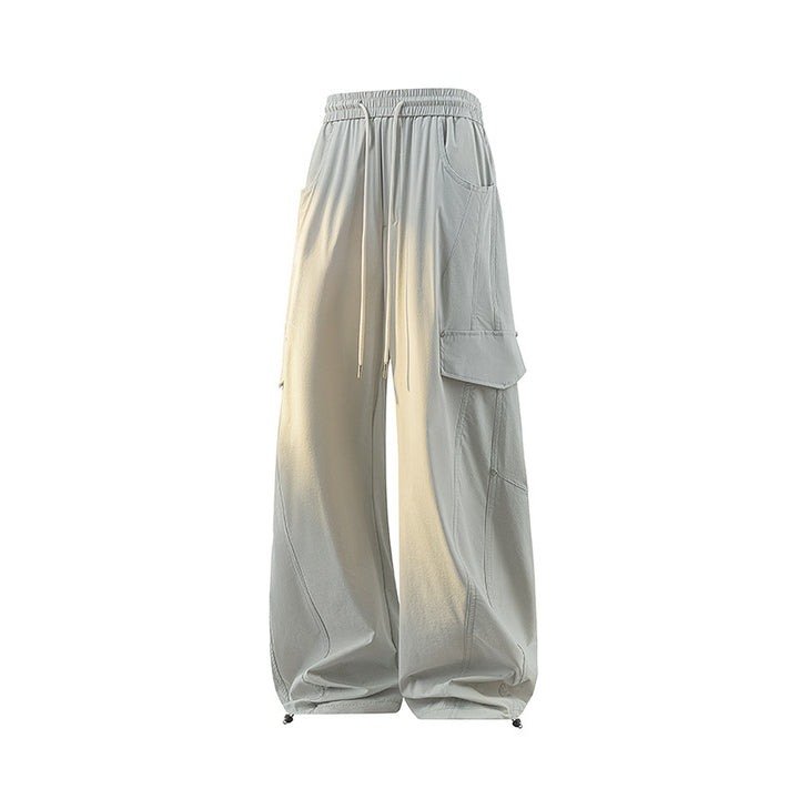 Damen Extraweite Cargo-Hose mit Tunnelzugbund, Klappentaschen und verstellbarem Beinabschluss Echo Archiv