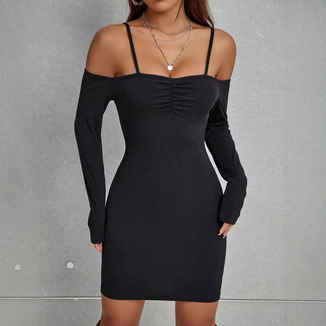 Damen elegantes Bodycon-Kleid mit Cut-Out-Details und langen Ärmeln Echo Archiv