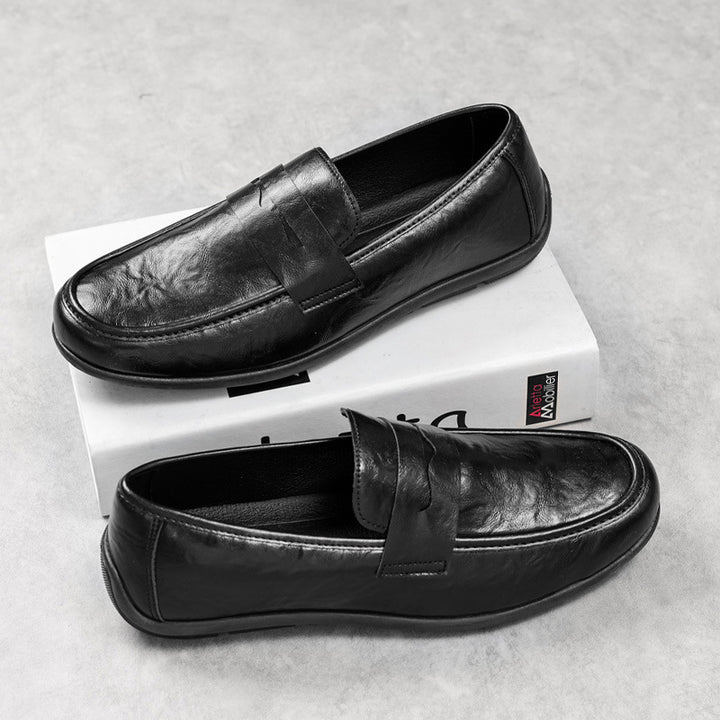 Herren Elegante Mokassins mit feinen Detailnähte Echo Archiv
