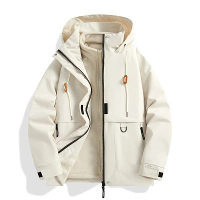 Damen Kapuzen-Utility-Parka mit wasserdichter Membran, großen Fronttaschen & verstellbarem Saum Echo Archiv