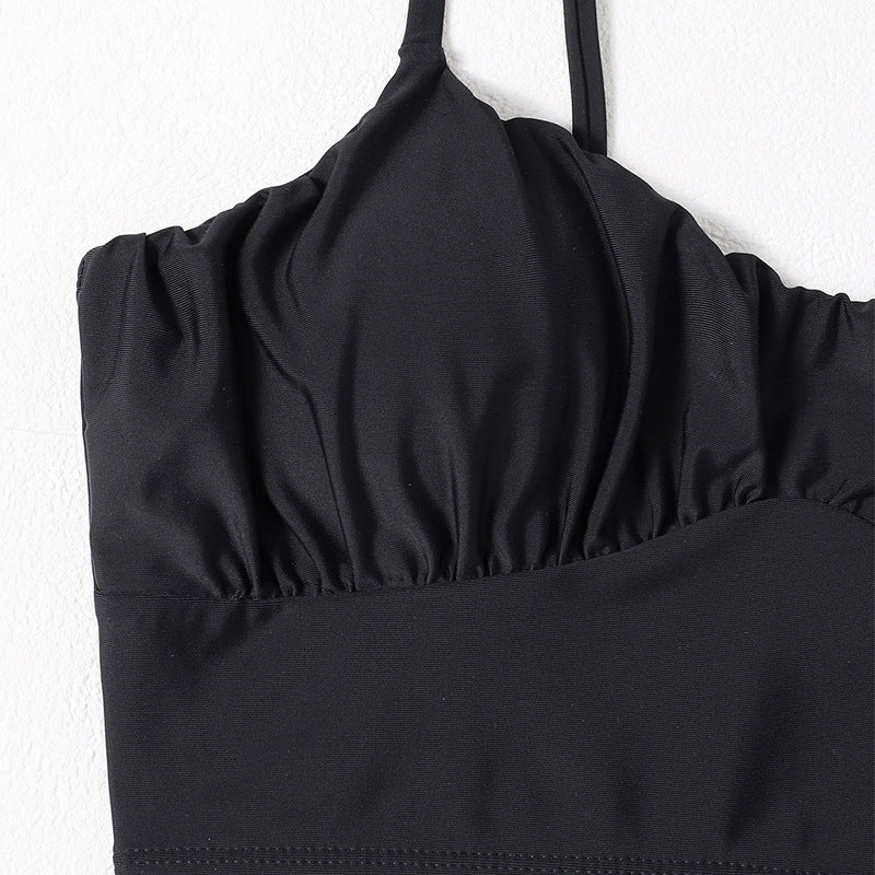 Damen Bikini-Top mit gerafftem Design und schmalen Trägern Echo Archiv
