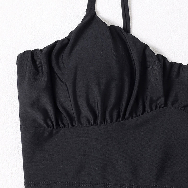 Damen Bikini-Top mit gerafftem Design und schmalen Trägern Echo Archiv