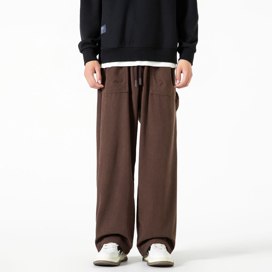 Damen Cordhose mit weitem Bein, elastischem Bund und aufgesetzten Taschen Echo Archiv