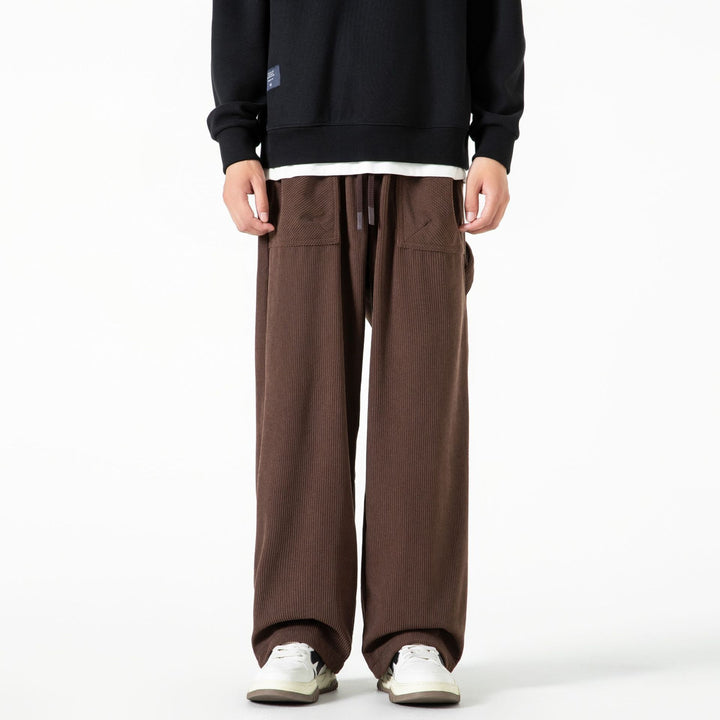 Damen Cordhose mit weitem Bein, elastischem Bund und aufgesetzten Taschen Echo Archiv