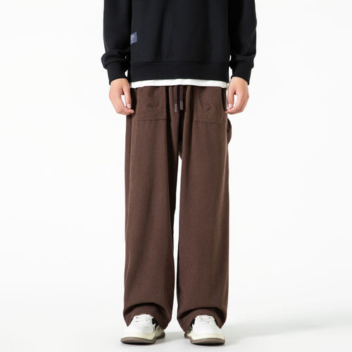 Damen Cordhose mit weitem Bein, elastischem Bund und aufgesetzten Taschen Echo Archiv