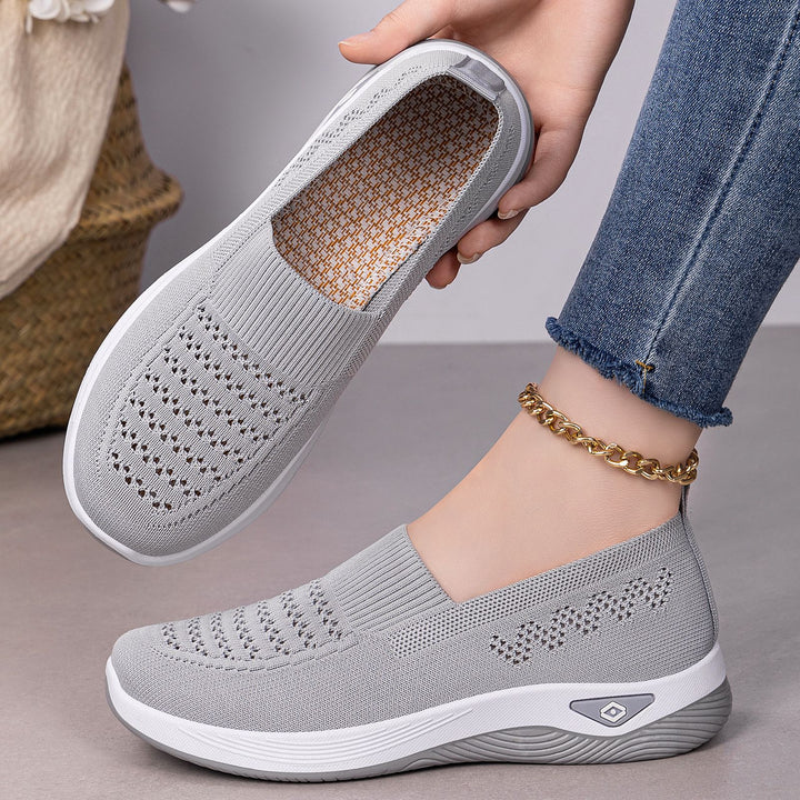 Damen nan nahtloser atmungsaktiver Strick-Slip-On Comfort-Walking-Schuh Echo Archiv