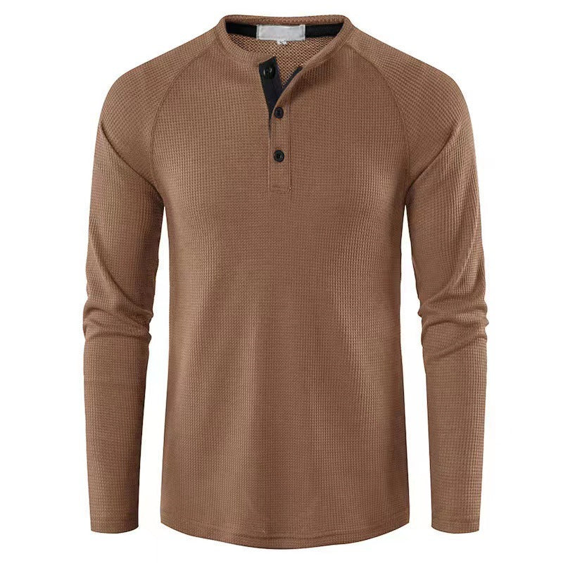 Herren elegantes Longsleeve mit Knopfleiste Echoarchiv