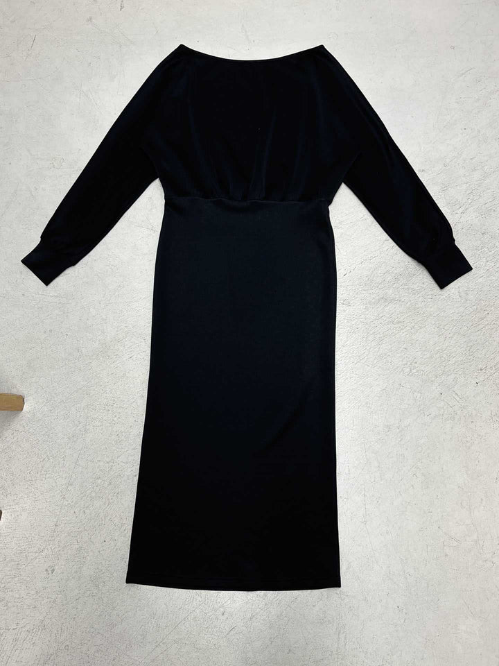 Damen nan figurbetontes Midikleid mit Fledermausärmeln und taillierter Passe Echo Archiv