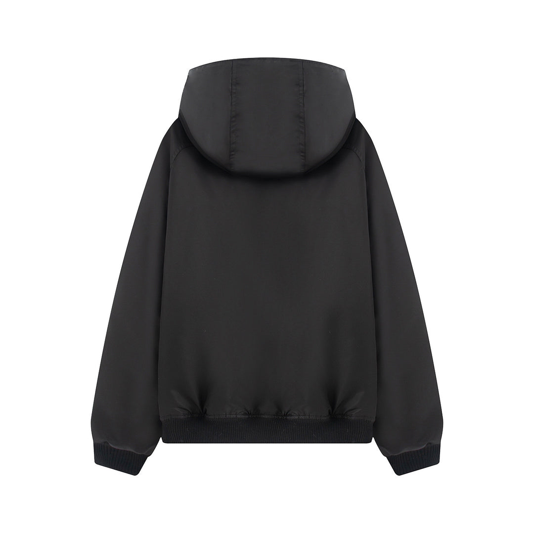 Damen nan wattierte Kapuzenjacke mit Teddyfutter, verdeckter Reißverschluss und Rippbündchen Echo Archiv