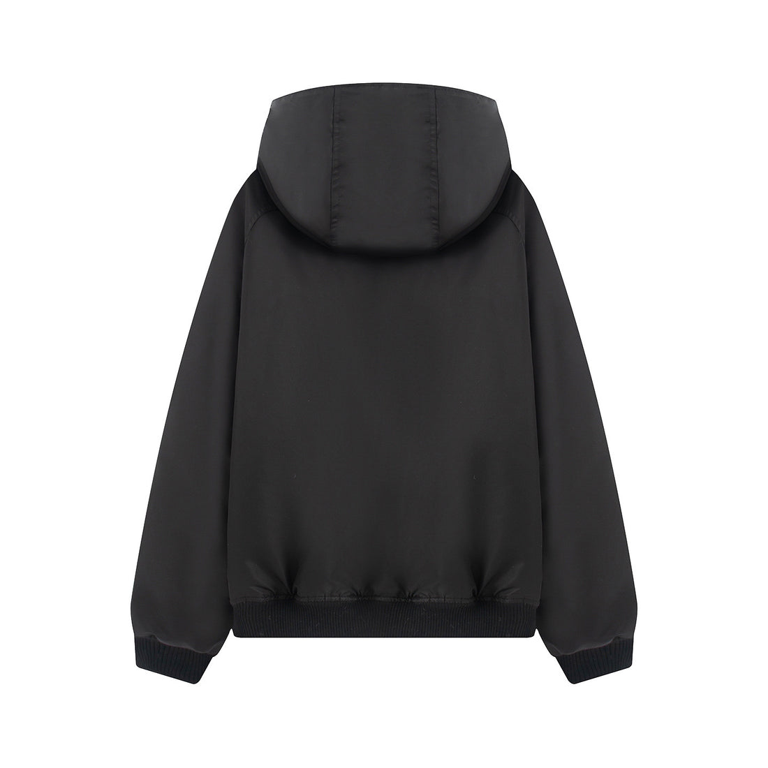 Damen wattierte Kapuzenjacke mit Teddyfutter, verdeckter Reißverschluss und Rippbündchen – Célinea