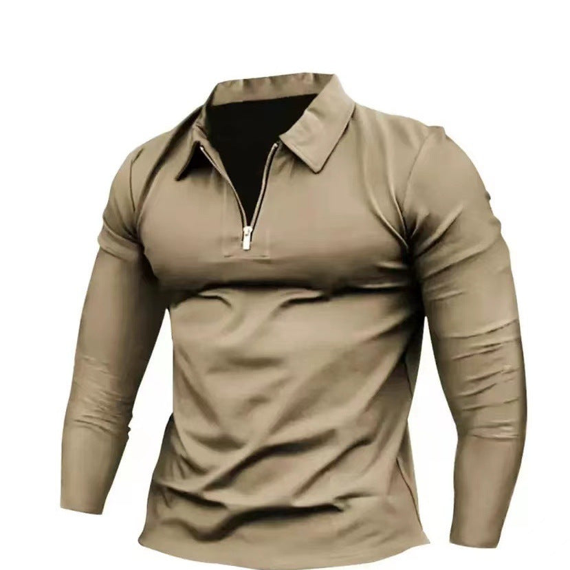 Herren Funktionsshirt mit hohem Kragen und halbem Reißverschluss Echoarchiv