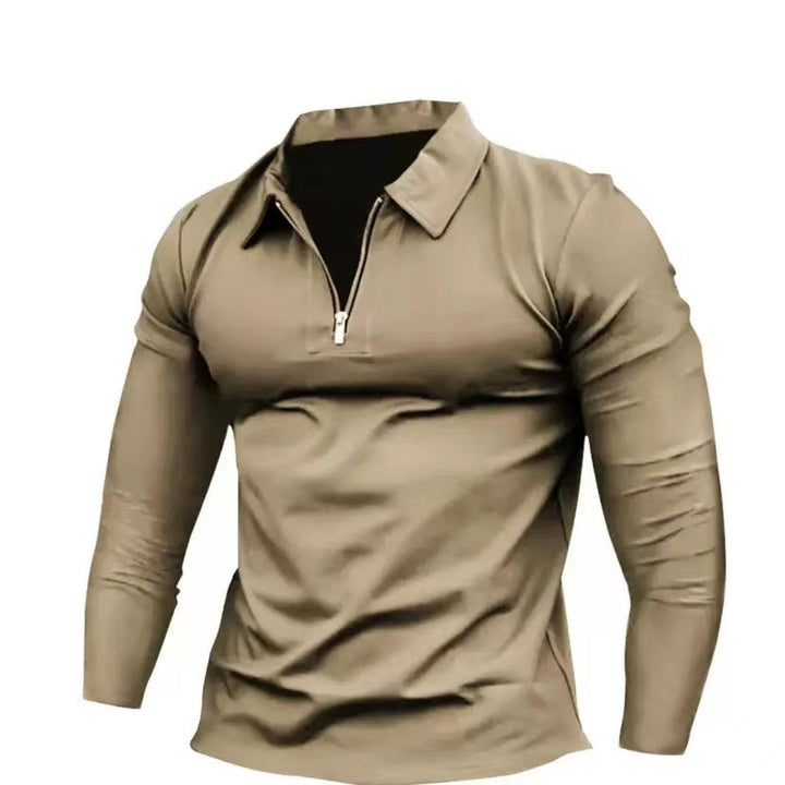 Herren Funktionsshirt mit hohem Kragen und halbem Reißverschluss Echoarchiv