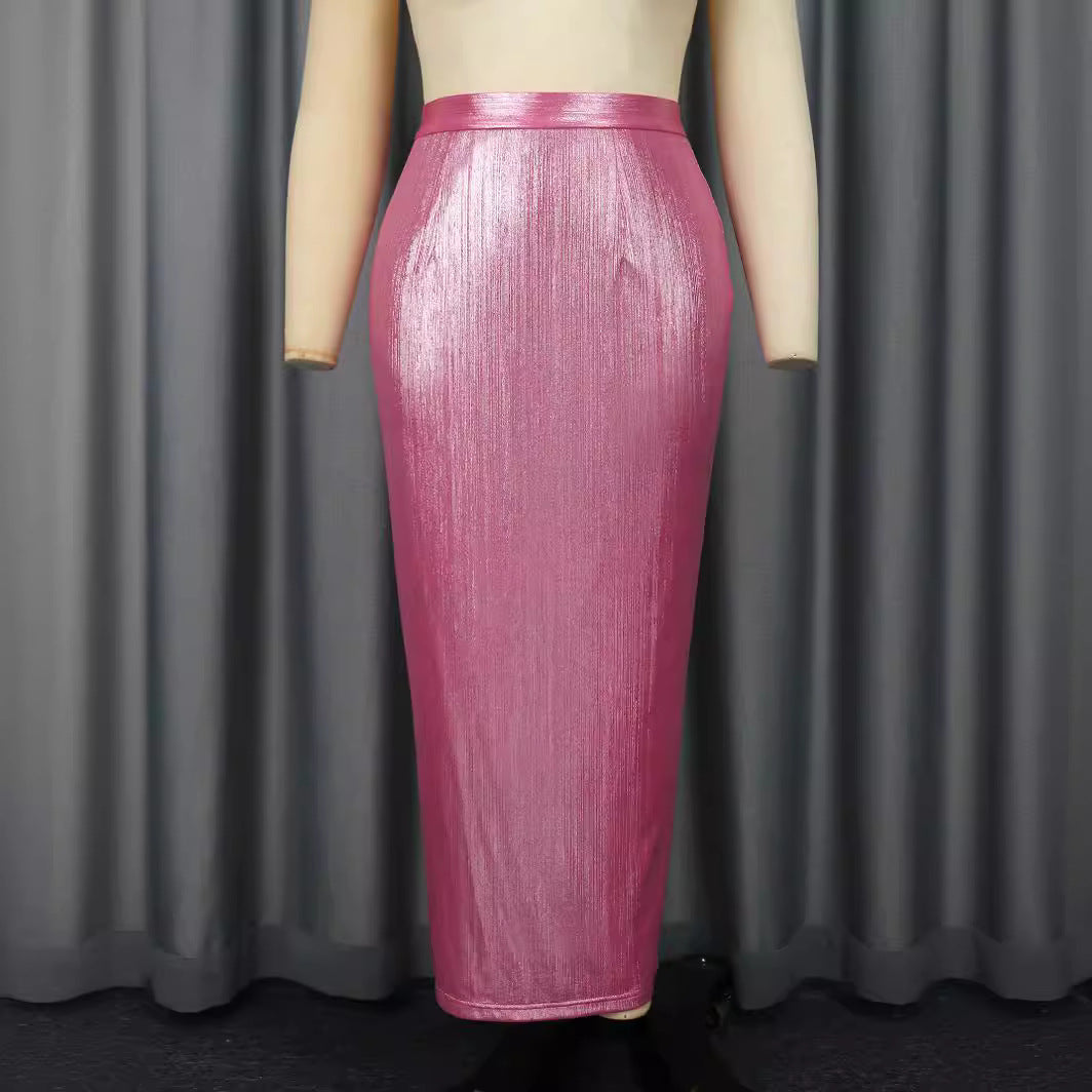 Damen Eleganter Pailletten-Midi-Rock Echo Archiv
