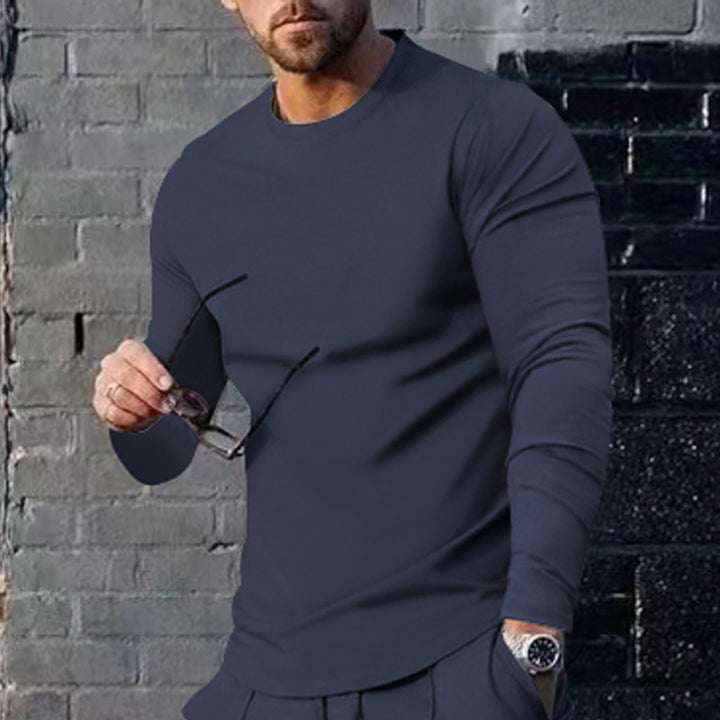 Herren lässiges Langarmshirt mit modernem Schnitt und atmungsaktivem Stoff Echoarchiv
