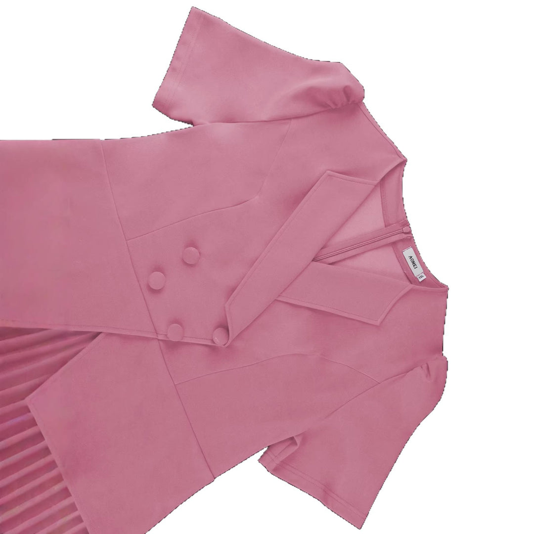 Damen Plissee Kleid mit elegantem Blazer Echo Archiv