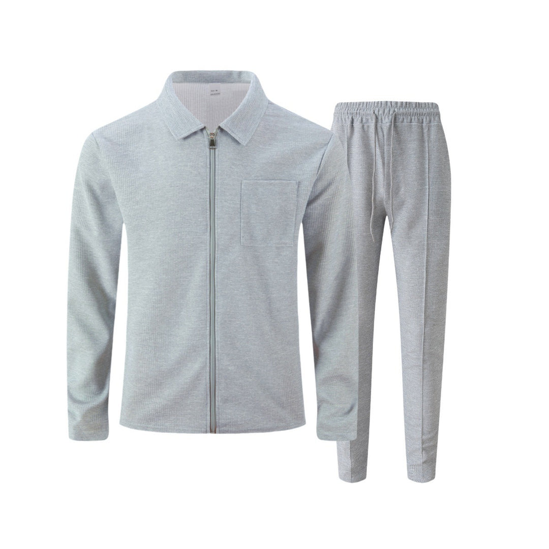 Herren Sportliches Freizeit-Set mit Reißverschluss und praktischen Taschen Echoarchiv