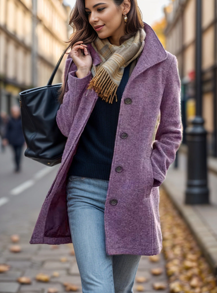 Damen trendiger Oversized-Mantel Echoarchiv