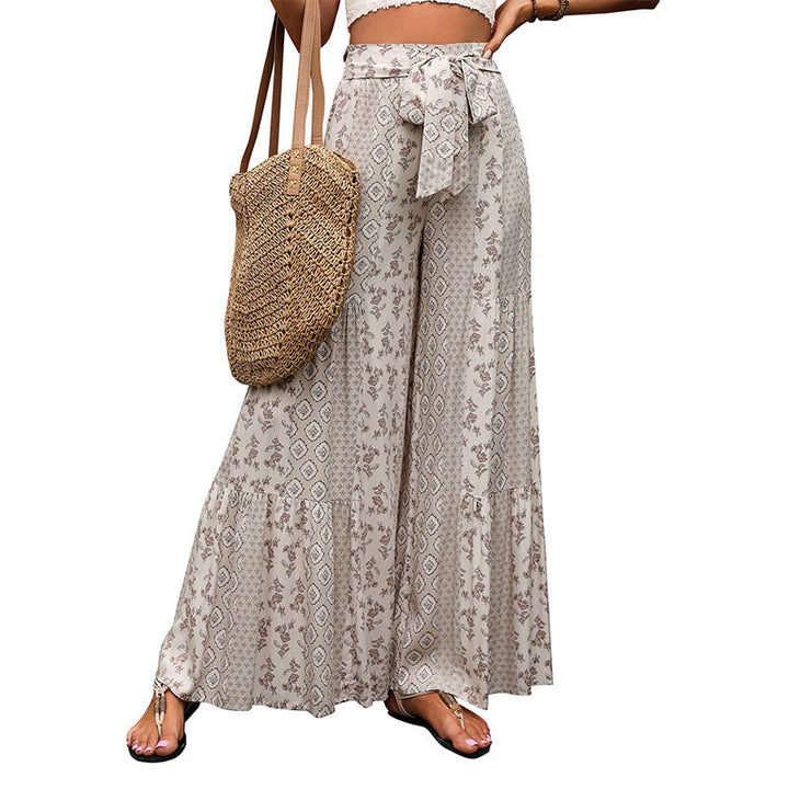 Damen Luftige Palazzo-Hose mit floralem Muster Echo Archiv