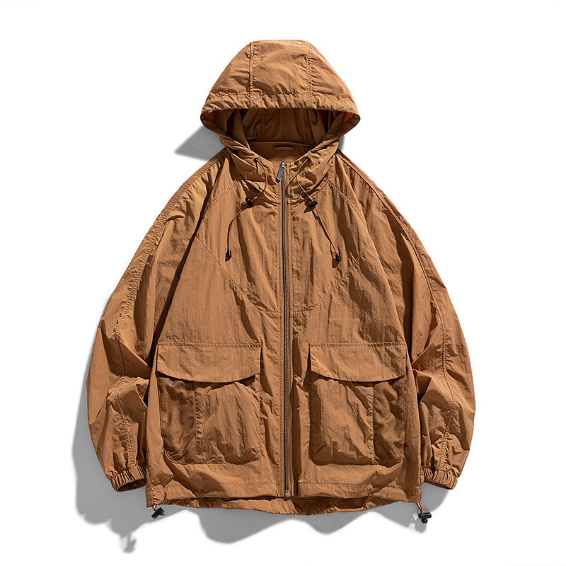 Damen Leichte Outdoor-Jacke mit Kapuze und Taschen Echo Archiv