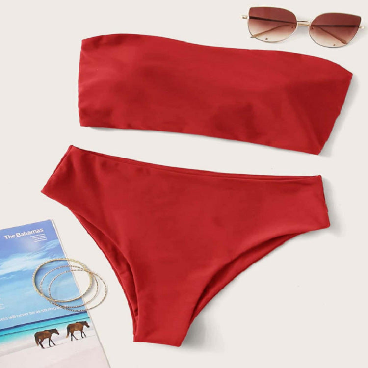 Damen Bandeau-Bikini mit hochgeschnittenem Unterteil Echo Archiv