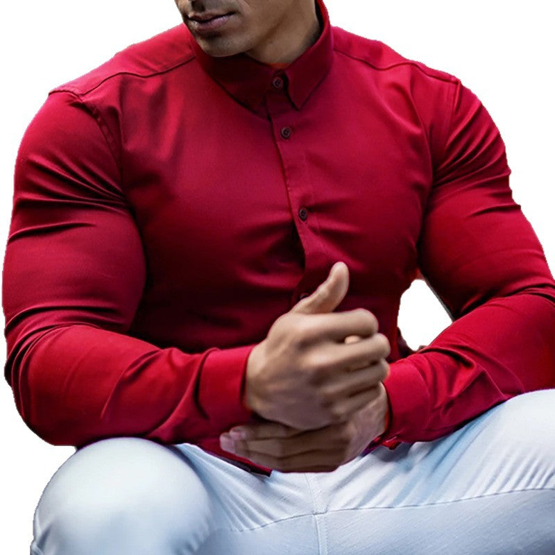 Herren Elegantes Hemd mit körpernahem Schnitt Echoarchiv