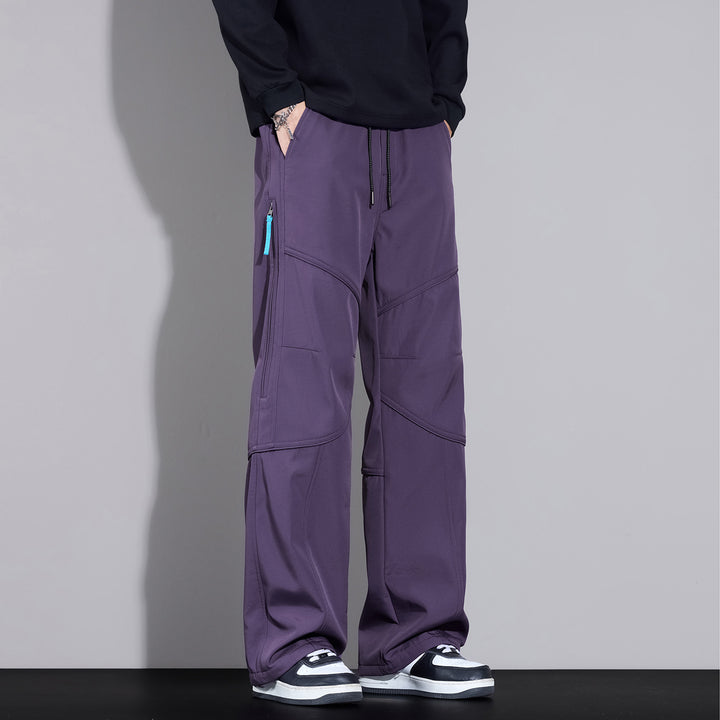 Herren Locker sitzende Cargo-Hose mit Tunnelzug, Knie-Panels und Multifachtaschen Echo Archiv