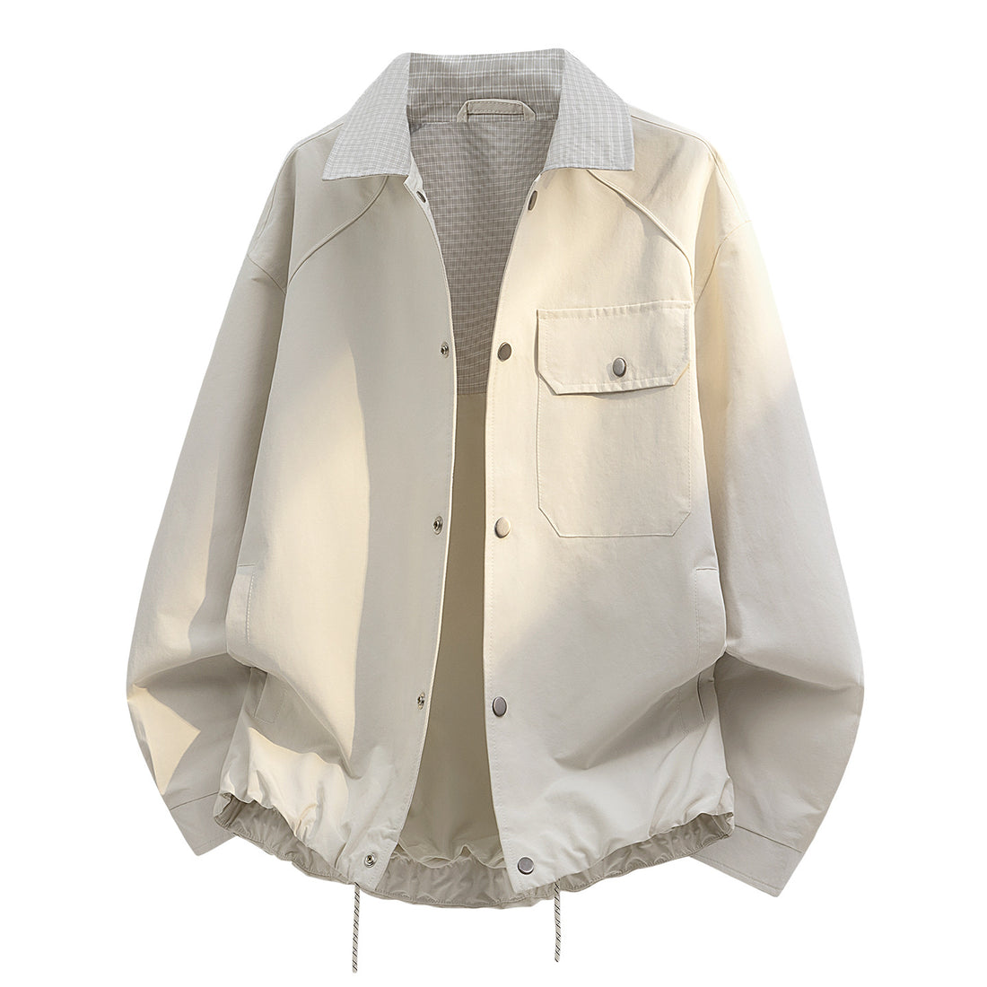 Herren Lässige Übergangsjacke mit Karomuster – Taviero