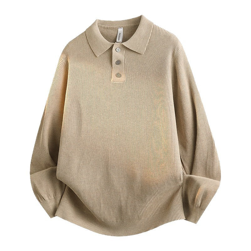 Damen Modisches Strick-Polo mit Stehkragen Echo Archiv