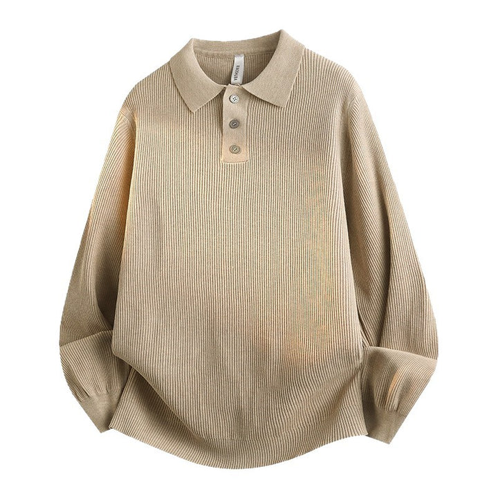 Damen Modisches Strick-Polo mit Stehkragen Echo Archiv