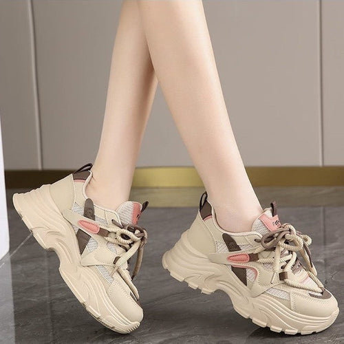 Damen Chunky Sneakers mit atmungsaktiven Mesh-Einsätzen und komfortabler Dämpfung Echo Archiv