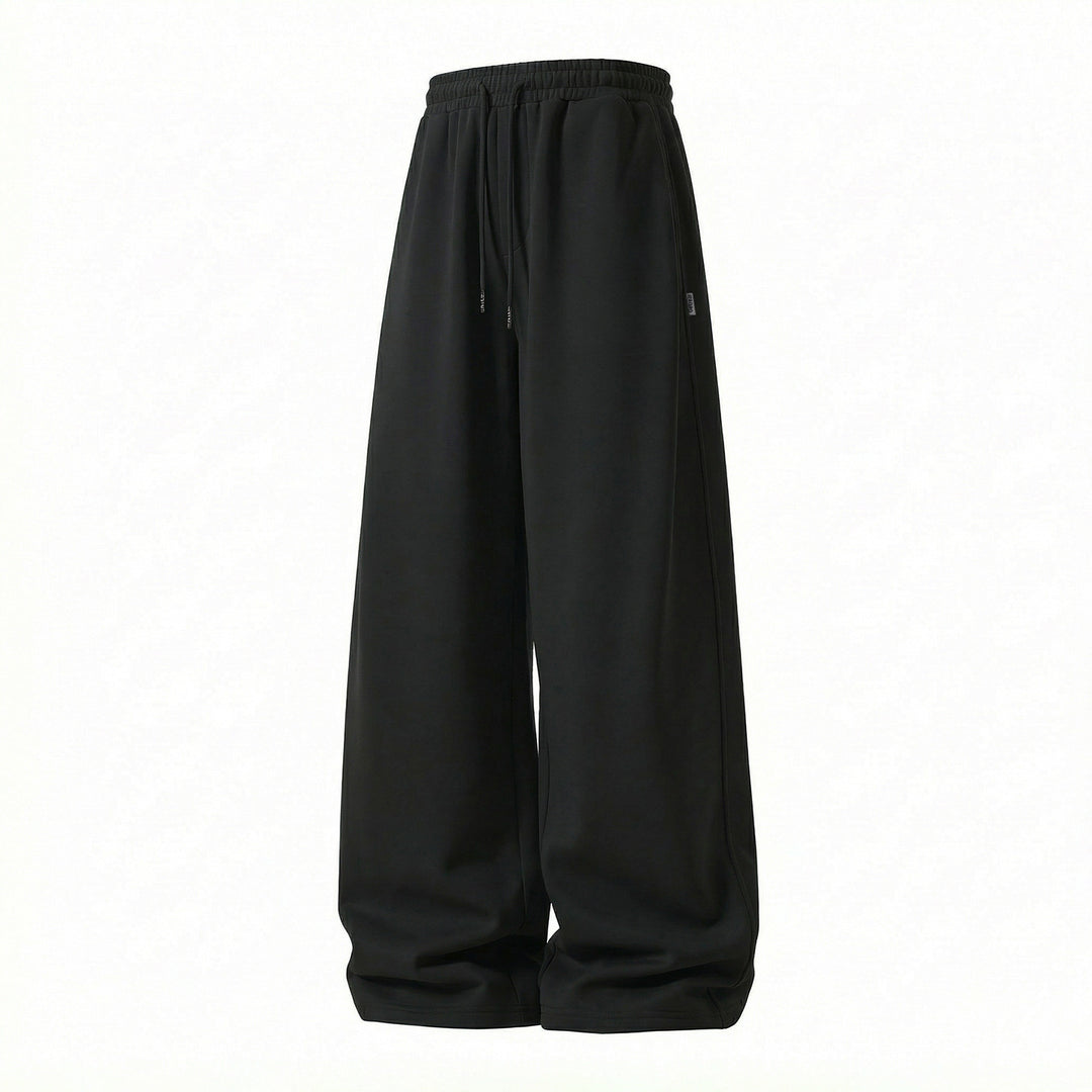 Unisex Weite Palazzo-Sweathose aus French-Terry mit elastischem Kordelbund und Eingrifftaschen Echo Archiv
