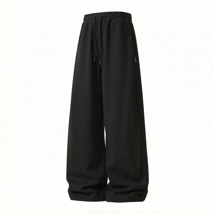 Unisex Weite Palazzo-Sweathose aus French-Terry mit elastischem Kordelbund und Eingrifftaschen Echo Archiv