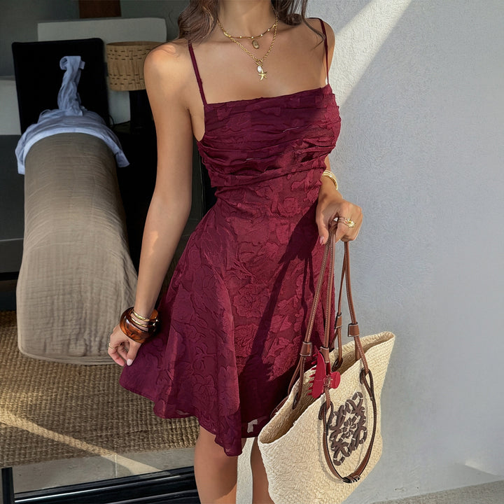 Damen Cocktailkleid mit verführerischem Rückendetail und floralem Schnitt Echo Archiv