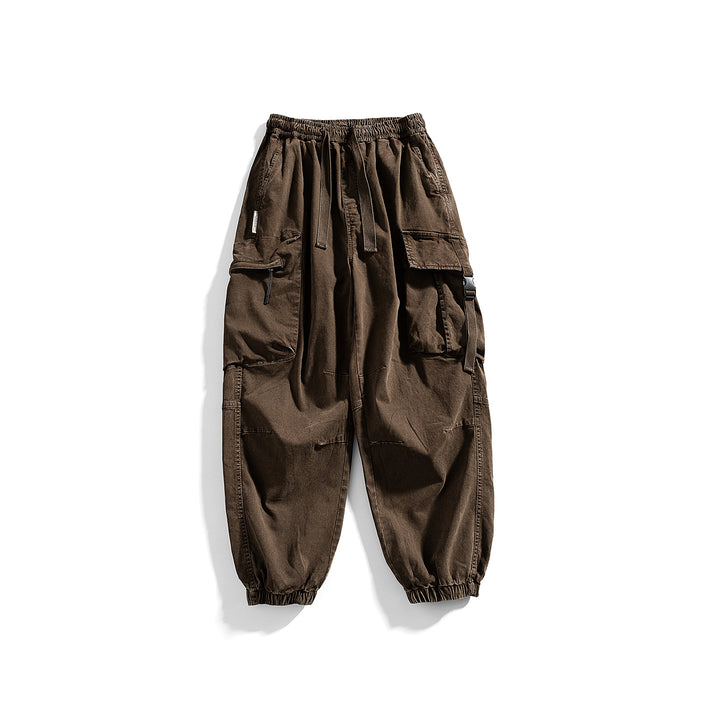 Herren Utility-Cargo-Jogger mit Gummibund, Mehrfachtaschen und Kordelzug Echo Archiv