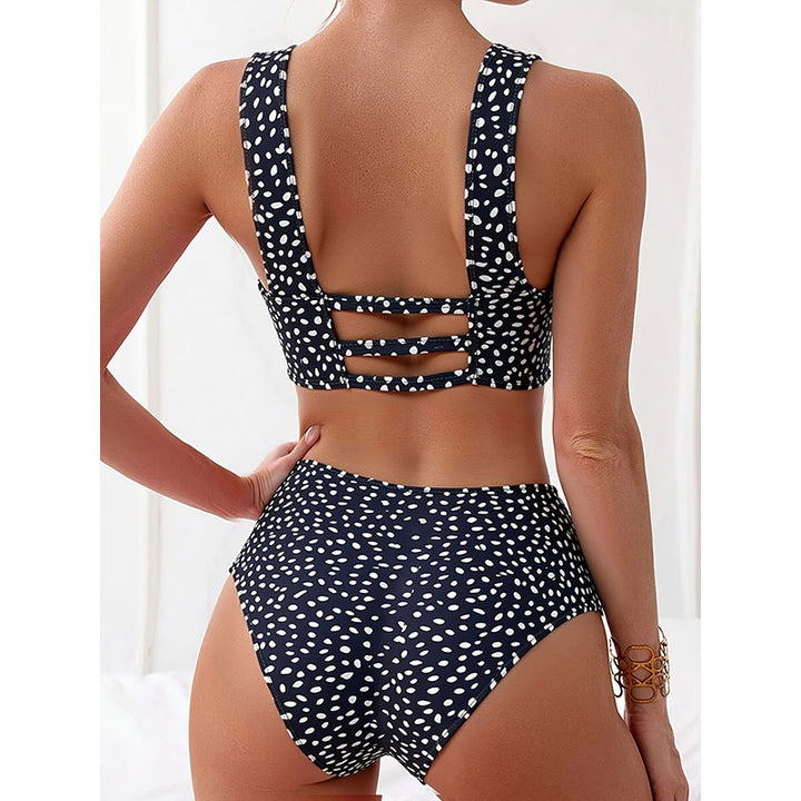 Damen Bikini-Set mit hohem Bund und breiten Trägern Echo Archiv