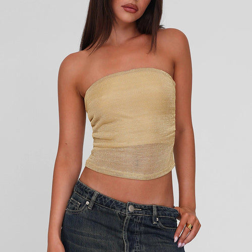 Damen Bandeau-Top aus hochwertigem, elastischem Material mit feiner Struktur Echo Archiv