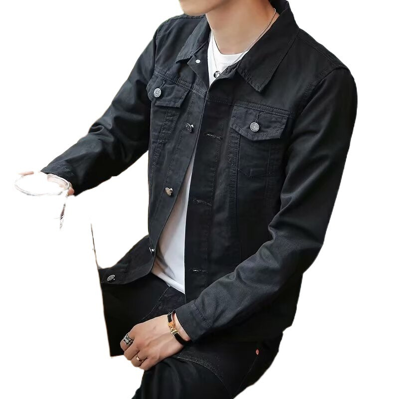 Herren Denim-Jacke mit praktischem Reißverschluss und modischen Details Echoarchiv