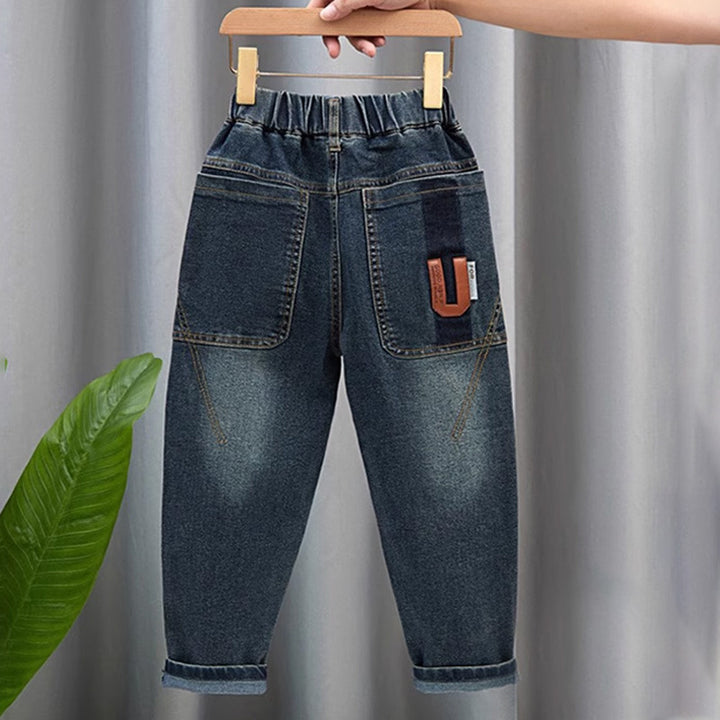 Damen modische Denim-Hose mit elastischem Bund und praktischen Taschen Echo Archiv