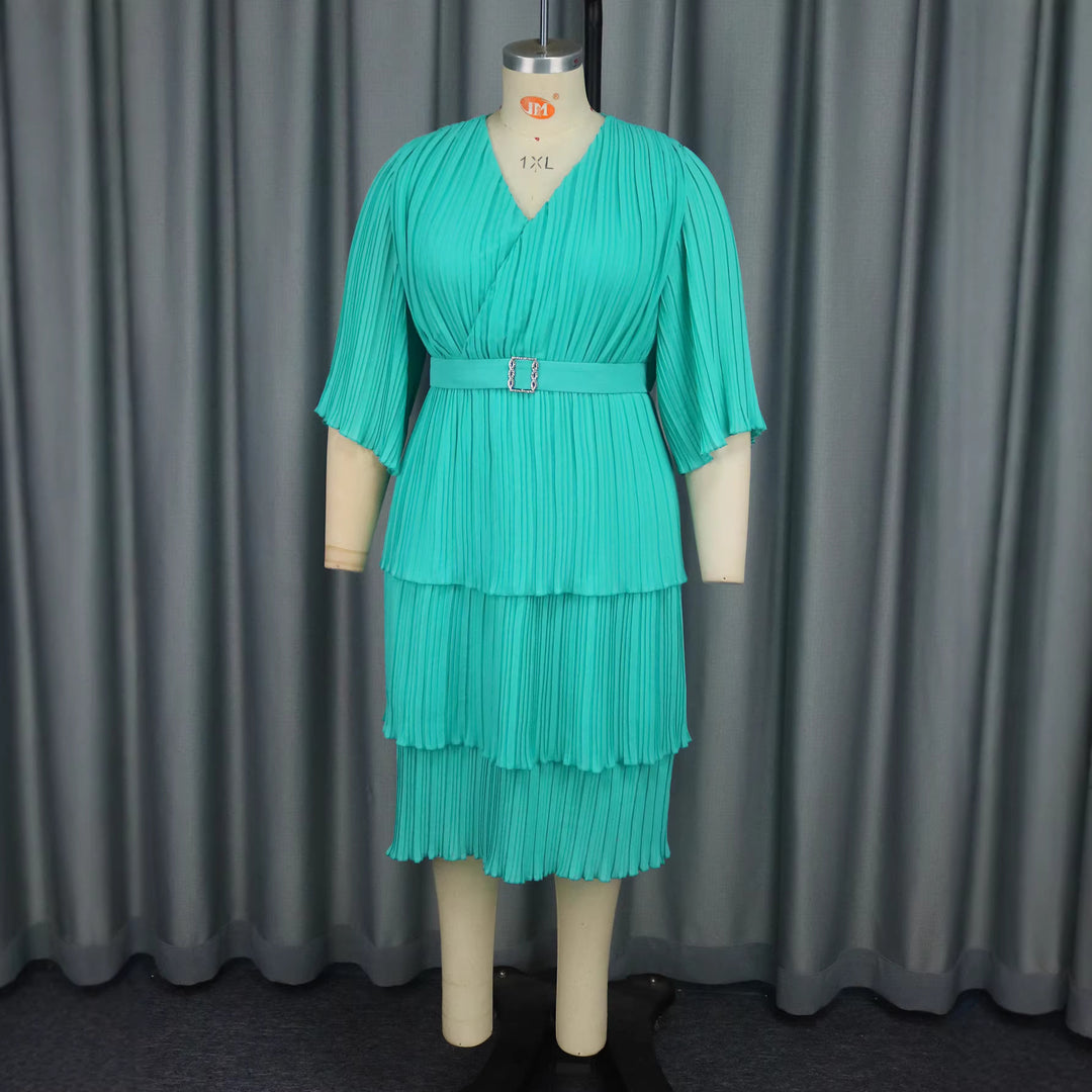 Damen Faltendes Wickelkleid mit eleganter Taillierung Echo Archiv