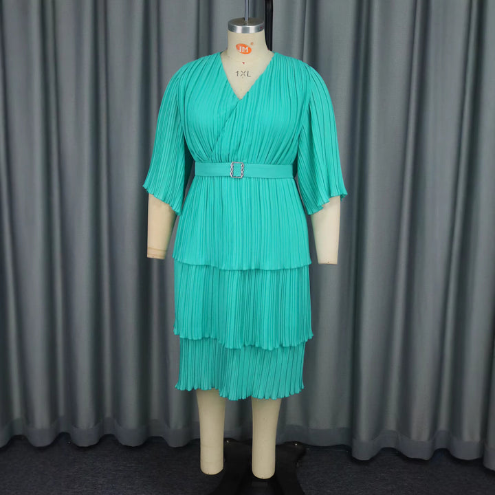 Damen Faltendes Wickelkleid mit eleganter Taillierung Echo Archiv