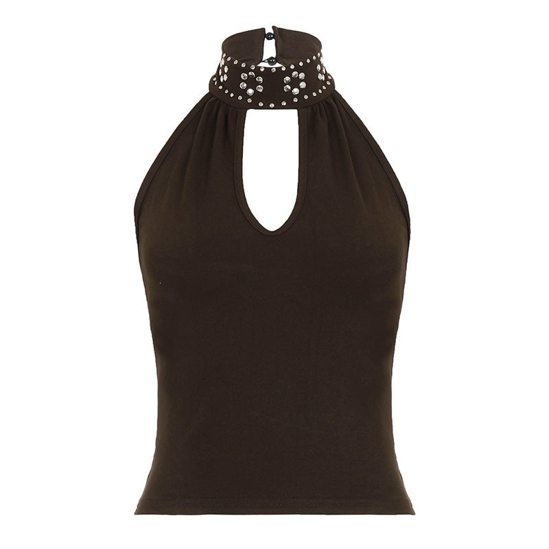 Damen Elegantes Haltertop mit funkelnden Akzenten Echo Archiv