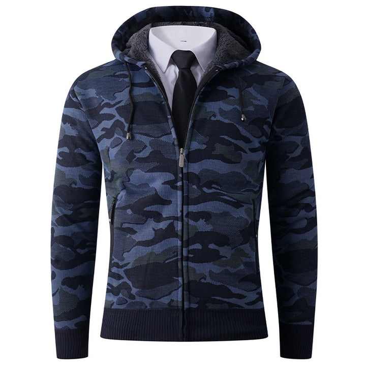 Herren modische Kapuzenjacke mit stylischem Camouflage-Design Echoarchiv