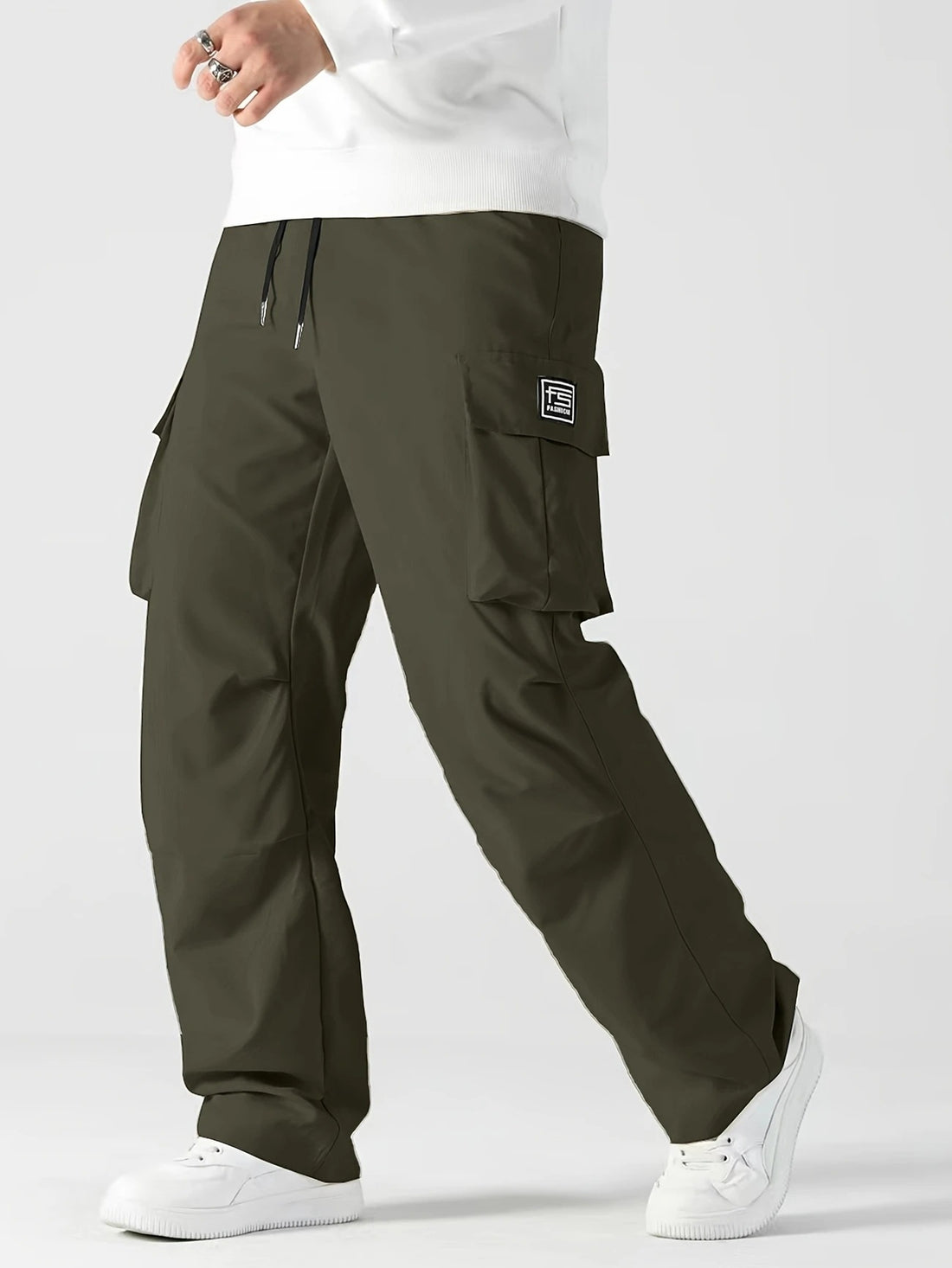 Herren Cargo-Hose mit multifunktionalen Taschen und elastischem Bund – Bravaro