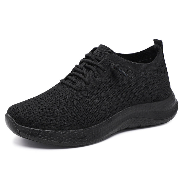 Herren nan atmungsaktiver Strick-Slip-On Sneaker mit sockenähnlichem Schaft, asymmetrischer Zier-Schnürung und stoßdämpfender Ortholite-Einlegesohle Echo Archiv