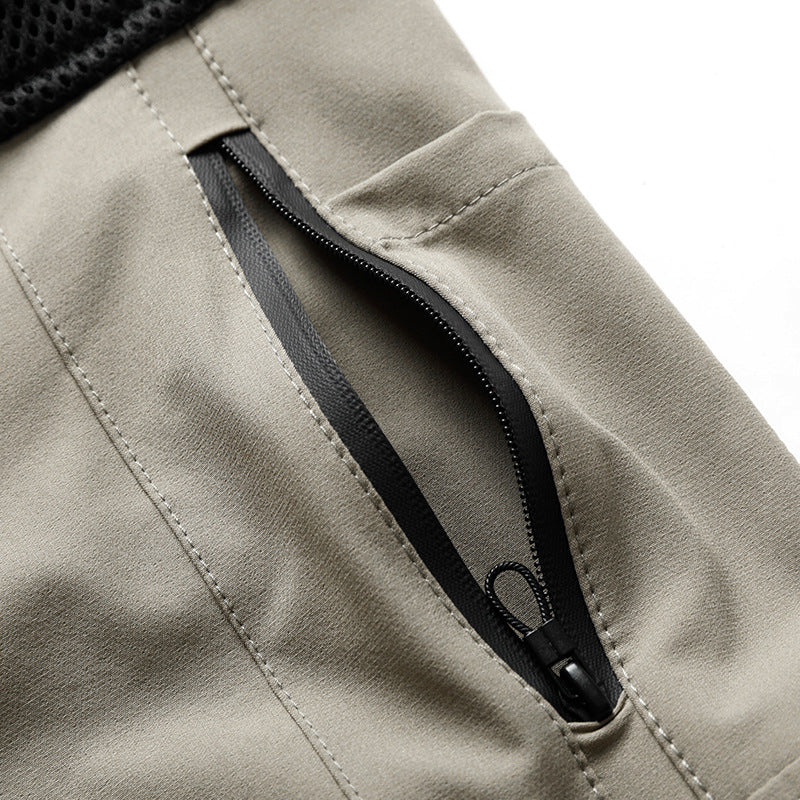 Herren nan taktisches Combat-Fieldshirt mit Halbreißverschluss, atmungsaktiven Mesh-Schultern und multifunktionalen Ärmeltaschen Echo Archiv