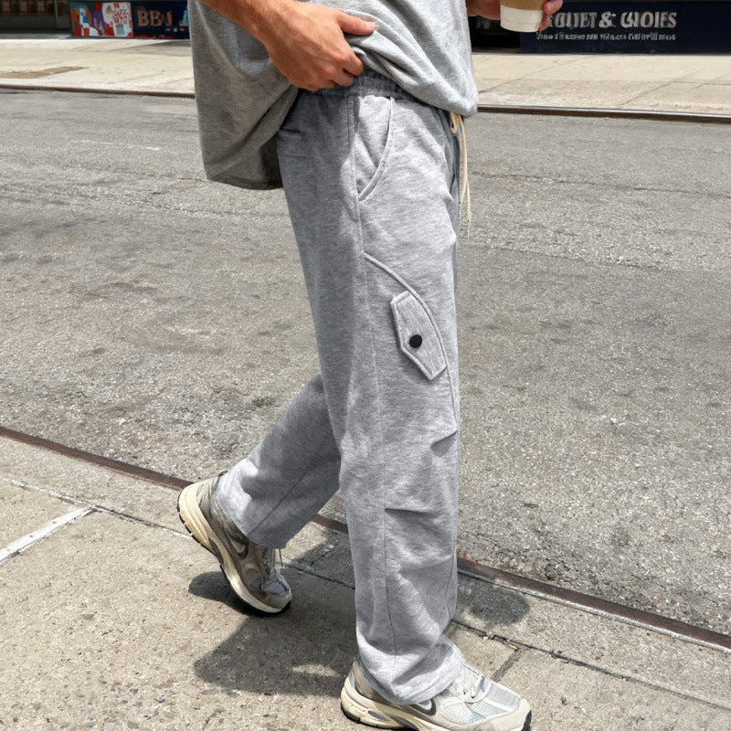 Herren Oversize-Cargo-Hose im Utility-Streetwear-Look mit Tunnelzug und Klappentaschen Echoarchiv